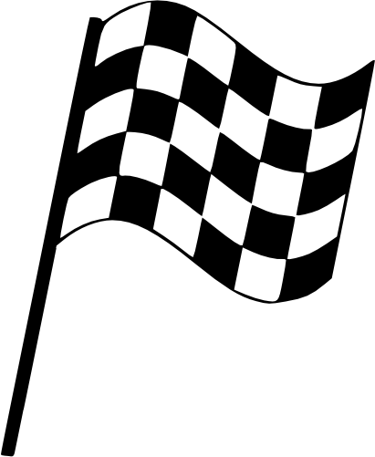 (s193-1-D) Racing Race Checkered Flag