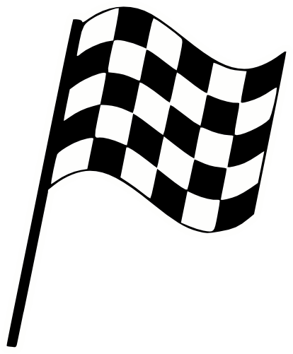 (s193-1-D) Racing Race Checkered Flag