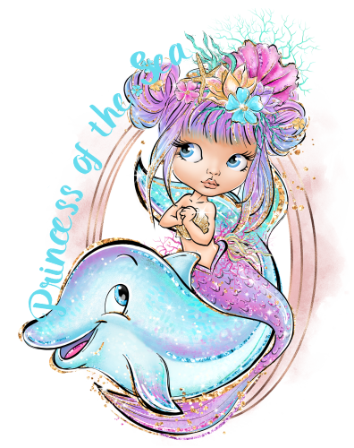 (198-09-B) Princess of the Sea Mermaid