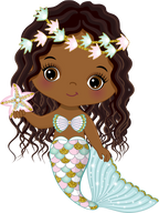 (198-06) African American Mermaid