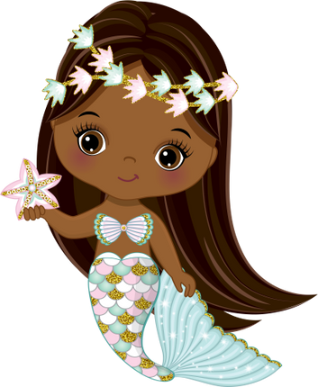 (198-06) African American Mermaid