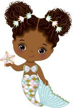 (198-06) African American Mermaid