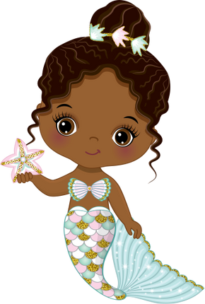 (198-06) African American Mermaid