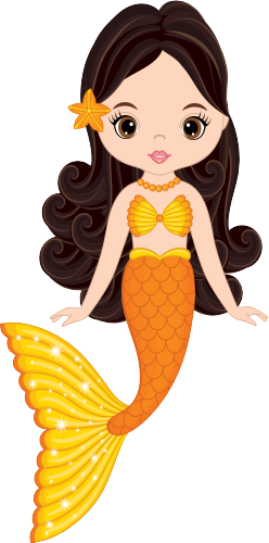 (198-06) Orange Mermaid