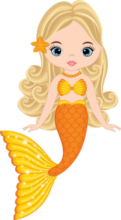 (198-06) Orange Mermaid