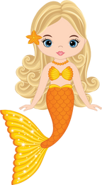(198-06) Orange Mermaid