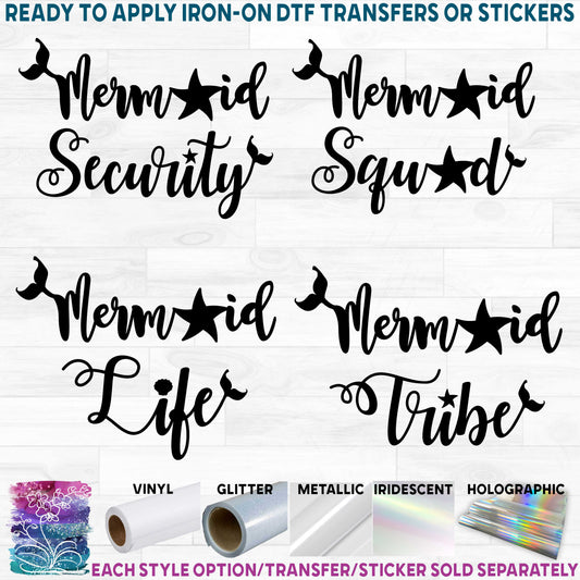 (s198-7) Mermaid Quotes Sayings Collection Vol-1 10 Style Options