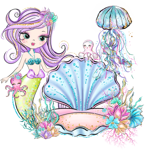 (198-09-I-1) Mermaid Any Age Number 1, 2, 3