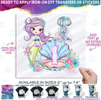 (s198-9D) Mermaid Any Age Number 1, 2, 3