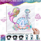 (s198-9H) Mermaid Any Age Number 1, 2, 3