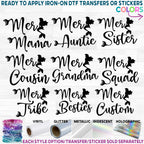 (198-08-F) Mer Mom Girl Mermaid Custom Text