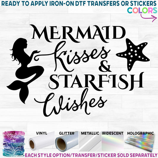 (s198-7-L) Mermaid Kisses & Starfish Wishes