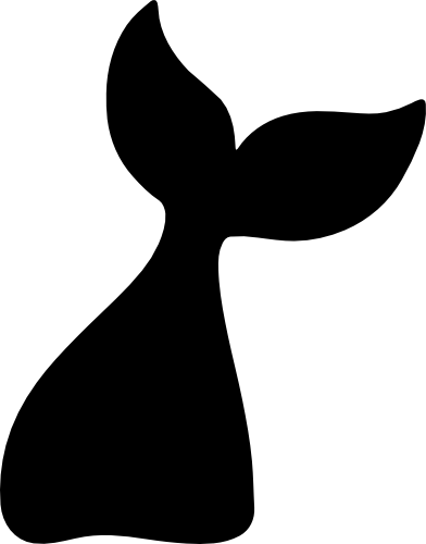 (0198-03-A) Mermaid Tail Silhouette