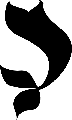 (198-03-C) Mermaid Tail Silhouette