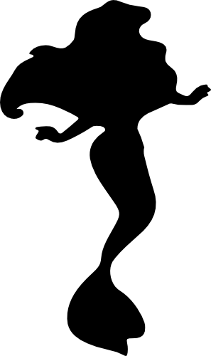 (198-01-A) Mermaid Silhouette