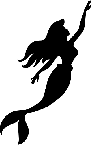 (198-01-B) Mermaid Silhouette