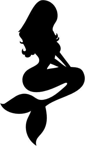 (198-01-C) Mermaid Silhouette