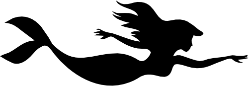 (198-01-E) Mermaid Silhouette
