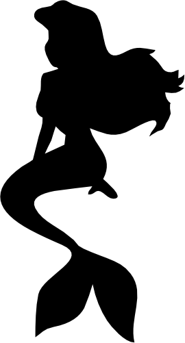 (198-01-F) Mermaid Silhouette