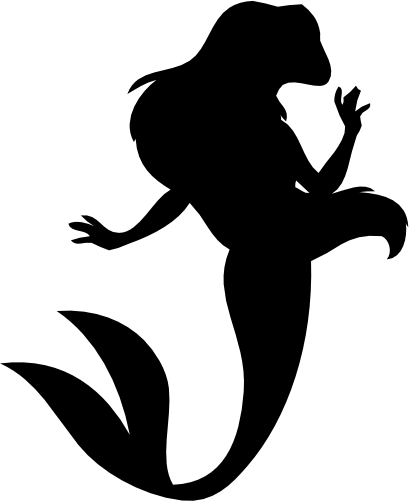 (198-01-G) Mermaid Silhouette
