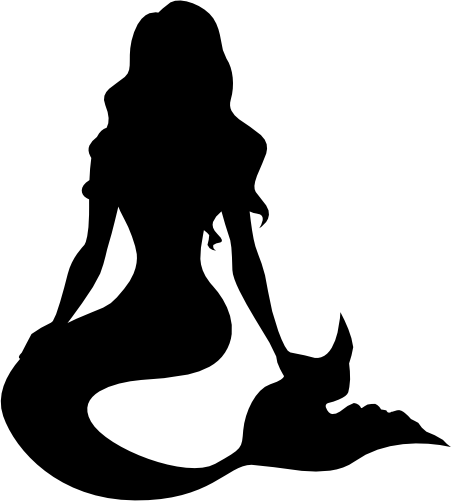(198-01-L) Mermaid Silhouette