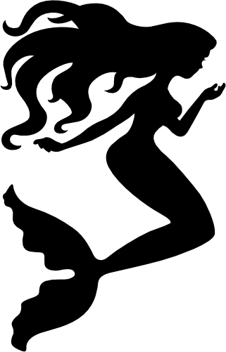 (198-01-N) Mermaid Silhouette