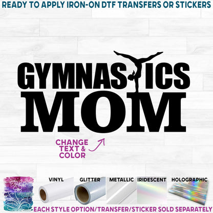 (s019-4A) Gymnastics Mom Family Custom Text