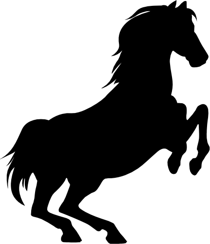 (001-01-1H) Horse Silhouette