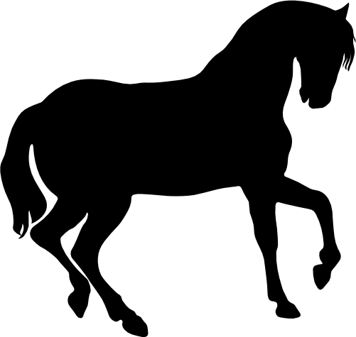 (001-01-1Q) Horse Silhouette