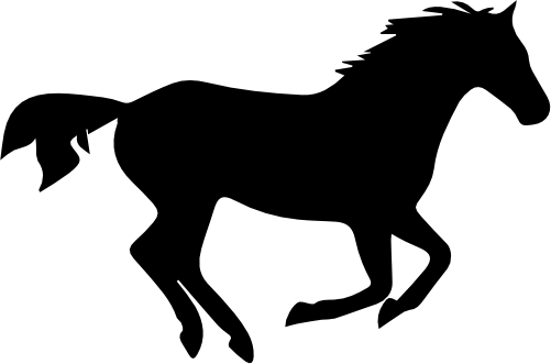(001-01-1T) Horse Silhouette