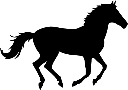 (001-01-1X) Horse Silhouette