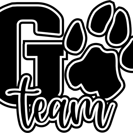 (334-02-A) Go Team Name Leopard Print Custom