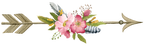 (s002-2-C) Wild Rose Pink Watercolor Arrows Set or Single