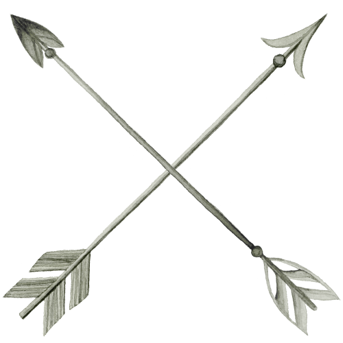 (s002-2-I) Watercolor Crossed Arrows