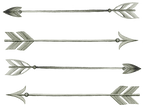(s002-2-N) Watercolor Arrows Set or Single