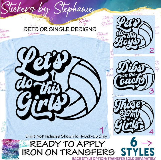 (s2-03-043) Let's Do This Girls, Those are My Boys Iron-On Transfer