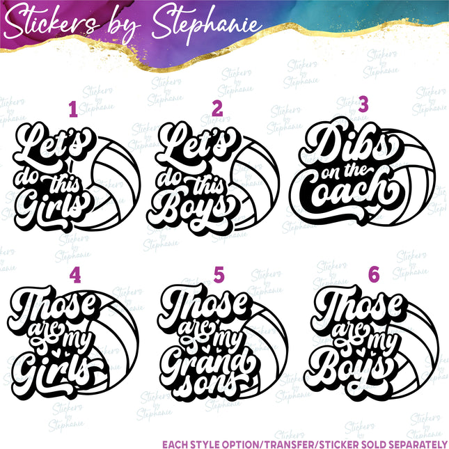 (s2-03-043) Let's Do This Girls, Those are My Boys Iron-On Transfer