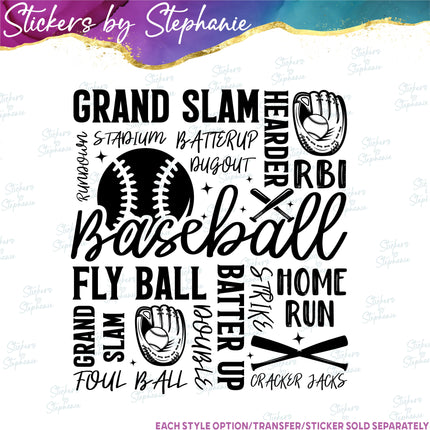 (s2-03-048) Baseball Subway Graffiti Art  Iron-On Transfer