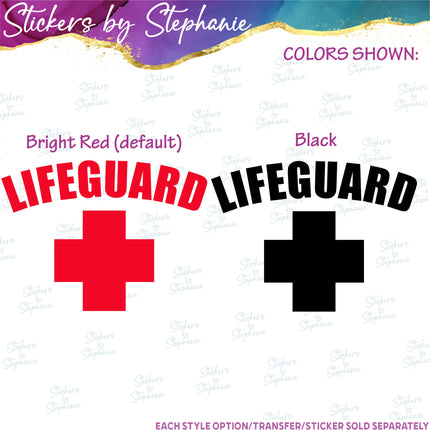 (s2-03-052) Lifeguard Iron-On Transfer
