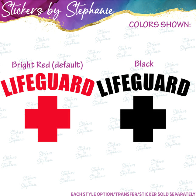 (s2-03-052) Lifeguard Iron-On Transfer