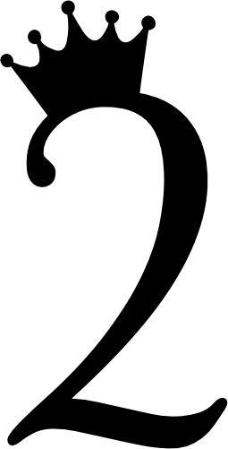 (s020-3A) Princess Queen Crown Script Number