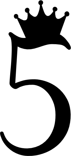 (s020-3A) Princess Queen Crown Script Number