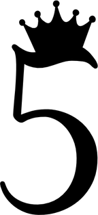 (s020-3A) Princess Queen Crown Script Number