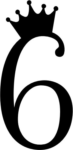 (s020-3A) Princess Queen Crown Script Number