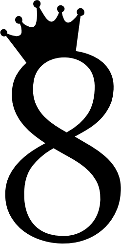 (s020-3A) Princess Queen Crown Script Number