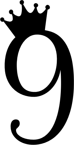 (s020-3A) Princess Queen Crown Script Number