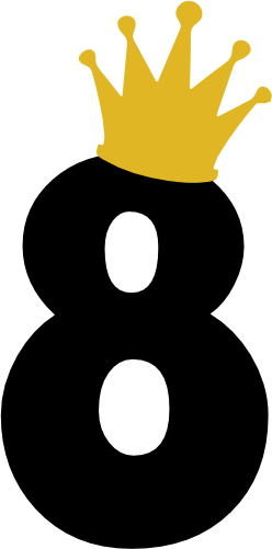 (s020-3B) Crown Numbers Princess Queen King Prince