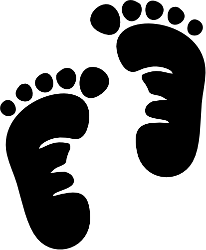 (s200-1-C) Baby Footprints