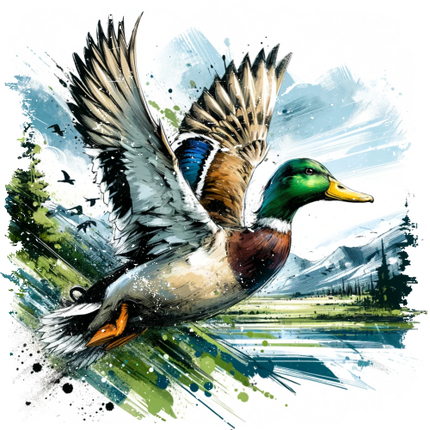 (s202-2-A) Duck Mallard