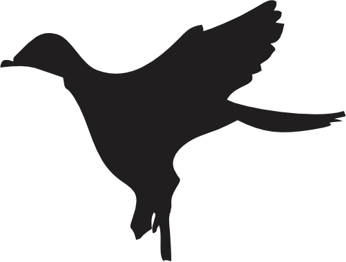 (s202-B) Duck Silhouette